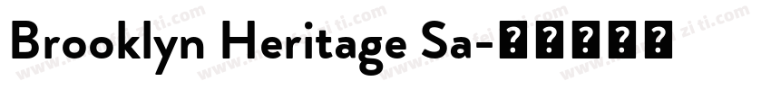 Brooklyn Heritage Sa字体转换